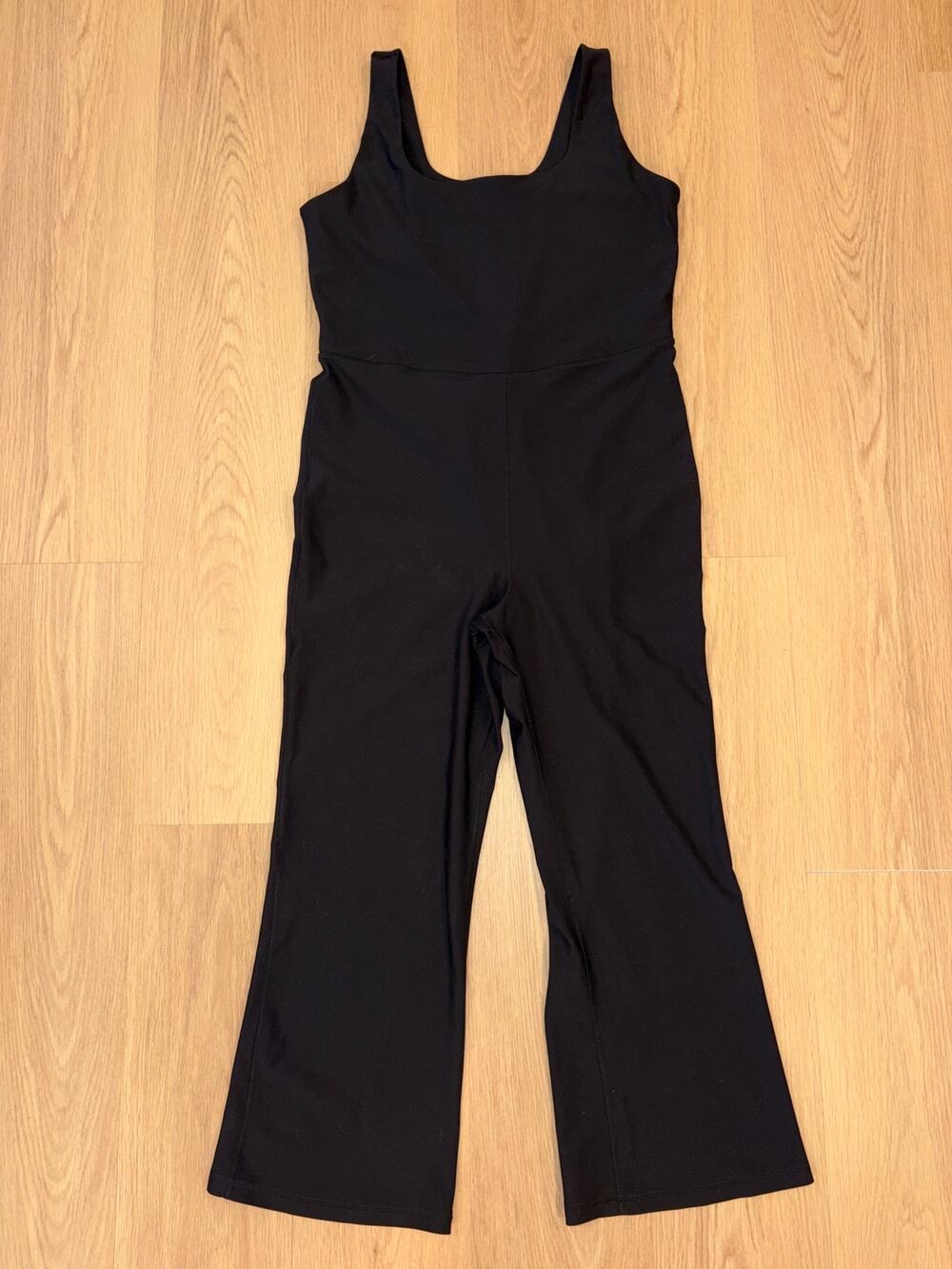 Old Navy active powersoft go-dry womens black tank jumpsuit with flare size XL